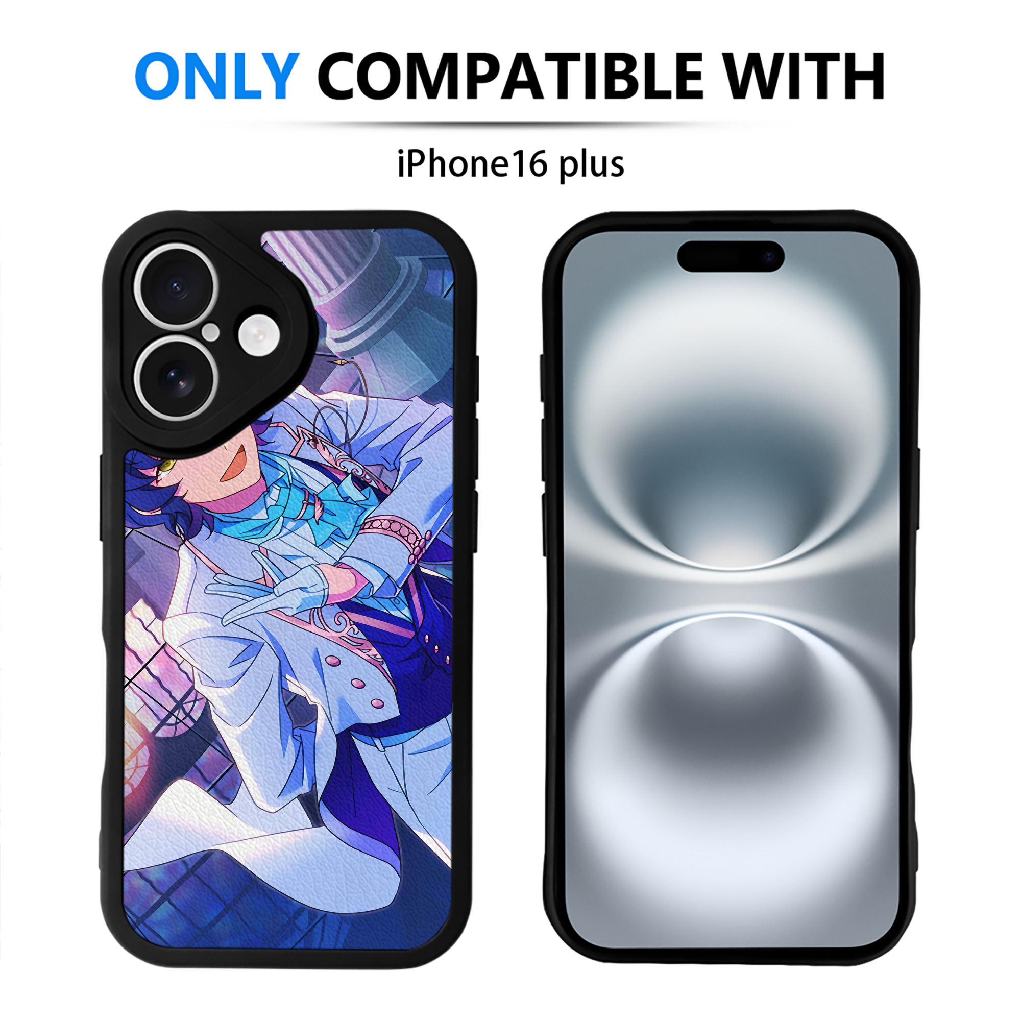 （画像用） あんさんぶるスターズ! Ensemble Stars 【iPhone 16シリーズ対応】シリコンスマホケース（レザー調） 材質：シリコン